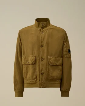 Blouson aviateur à motif « Broken Twill Lens »