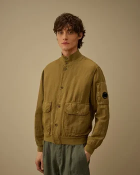 Blouson aviateur à motif « Broken Twill Lens »