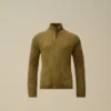 Cardigan U16 en coton zippé avec motif « Lens »