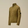Cardigan U16 en coton zippé avec motif « Lens »