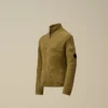 Cardigan U16 en coton zippé avec motif « Lens »