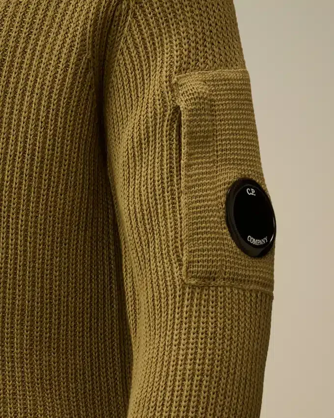 Cardigan U16 en coton zippé avec motif « Lens »