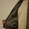 Cardigan zippé en coton mélangé