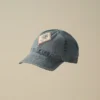 Casquette 50 Fili blanchie à l’indigo