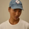 Casquette 50 Fili blanchie à l’indigo