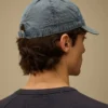Casquette 50 Fili blanchie à l’indigo