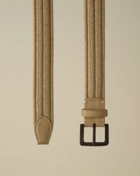 Ceinture en coton tressé mélangé
