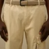 Ceinture en coton tressé mélangé