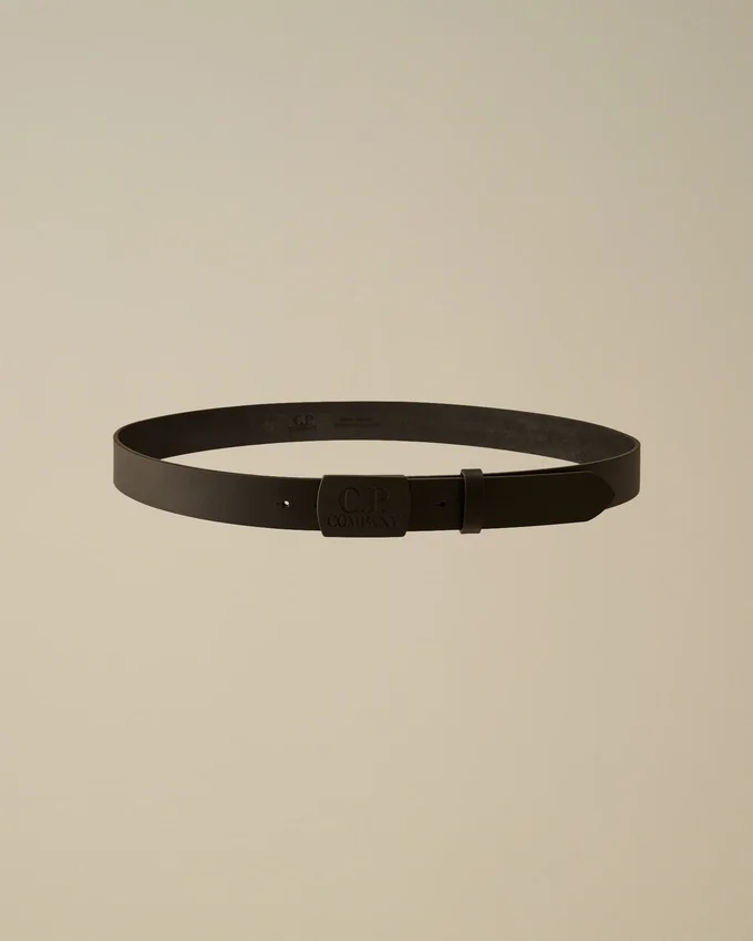 Ceinture en cuir avec logo