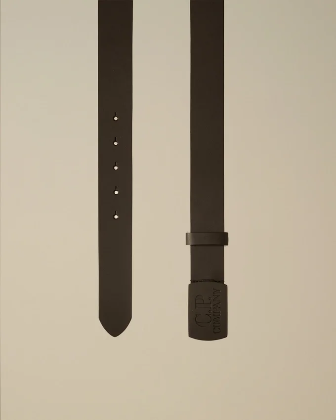 Ceinture en cuir avec logo