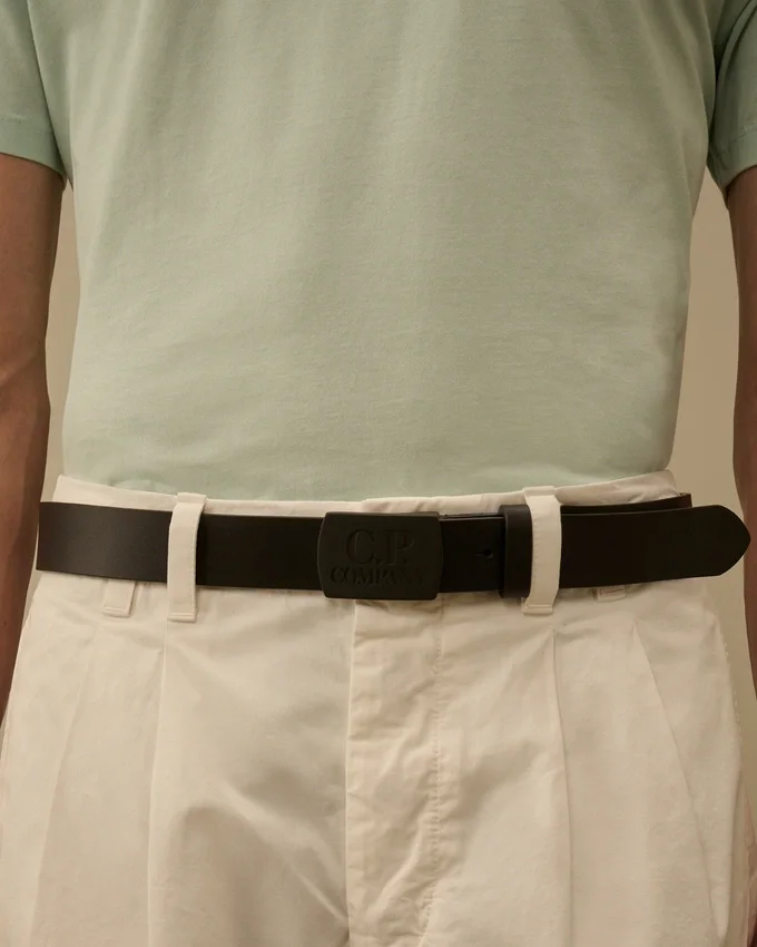 Ceinture en cuir avec logo