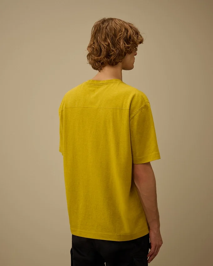 Chemise en jersey 20/1 avec logo plaqué