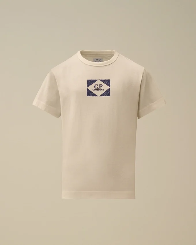 Chemise graphique à manches courtes en jersey de coton 30/1 U16