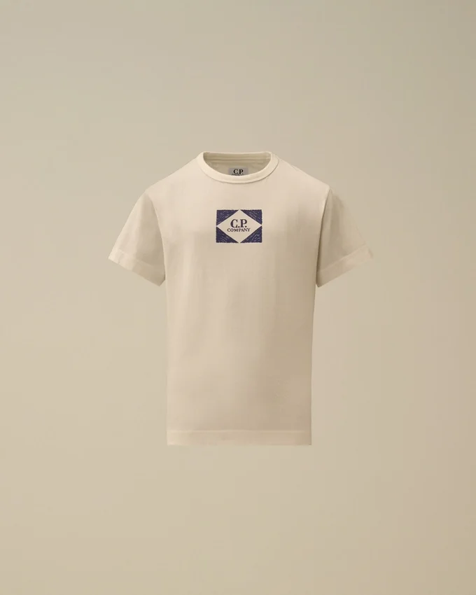 Chemise graphique à manches courtes en jersey de coton 30/1 U16