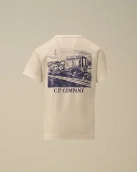 Chemise graphique à manches courtes en jersey de coton 30/1 U16