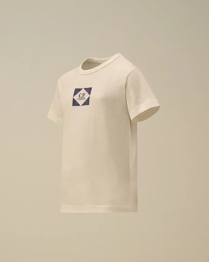 Chemise graphique à manches courtes en jersey de coton 30/1 U16