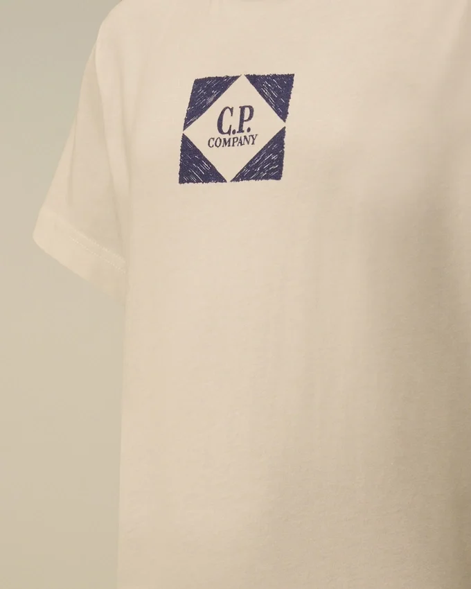 Chemise graphique à manches courtes en jersey de coton 30/1 U16