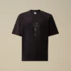 Chemise à manches courtes avec logo en jersey mercerisé 30/2 torsadé