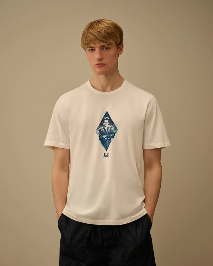 Chemise à manches courtes « British Sailor » en jersey compact 20/1
