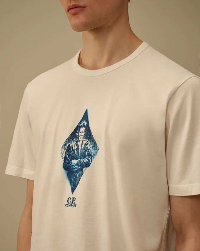 Chemise à manches courtes « British Sailor » en jersey compact 20/1