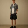 Chemise à manches courtes « British Sailor » en jersey compact 20/1