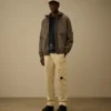 Chemise à manches courtes brodée en jersey mercerisé 30/2 torsadé