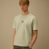 Chemise à manches courtes en jersey 1020 avec broderie
