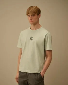 Chemise à manches courtes en jersey 1020 avec broderie
