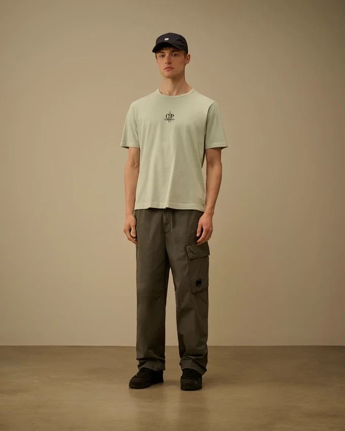 Chemise à manches courtes en jersey 1020 avec broderie