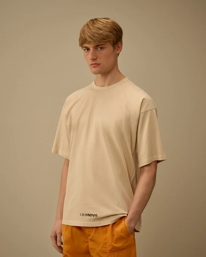 Chemise à manches courtes en jersey 1020 avec imprimé au pochoir