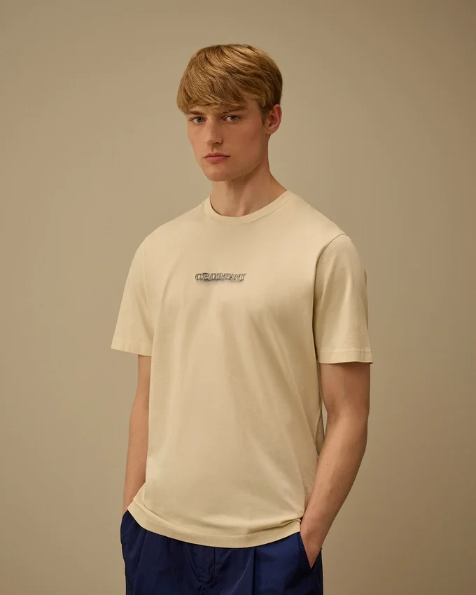 Chemise à manches courtes en jersey 24/1 avec logo