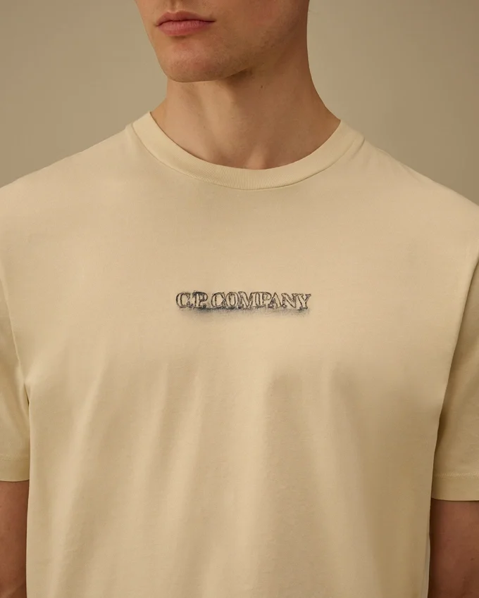 Chemise à manches courtes en jersey 24/1 avec logo