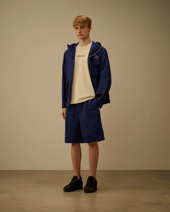 Chemise à manches courtes en jersey 24/1 avec logo
