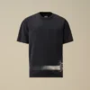 Chemise à manches courtes en jersey 24/1 avec logo sur le bas