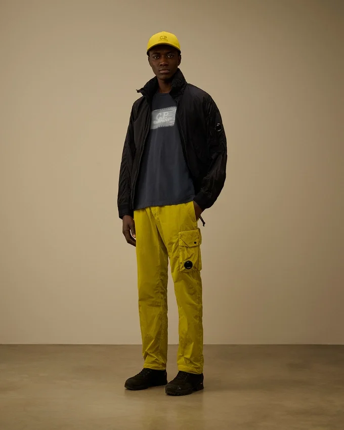 Chemise à manches courtes en jersey 24/1 avec étiquette logo