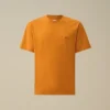Chemise à manches courtes en jersey 30/1 avec écusson logo