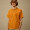 Chemise à manches courtes en jersey 30/1 avec écusson logo