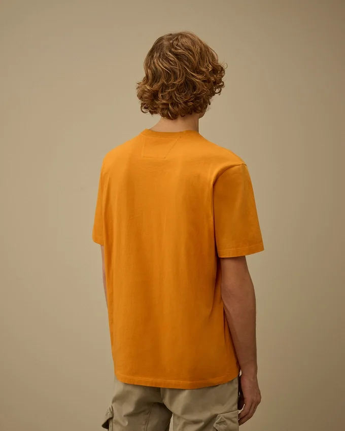 Chemise à manches courtes en jersey 30/1 avec écusson logo
