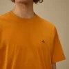 Chemise à manches courtes en jersey 30/1 avec écusson logo