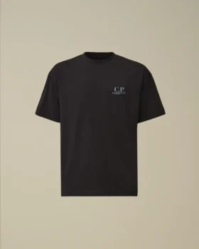 Chemise à manches courtes en jersey 30/1 avec imprimé graphique
