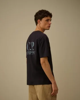 Chemise à manches courtes en jersey 30/1 avec imprimé graphique