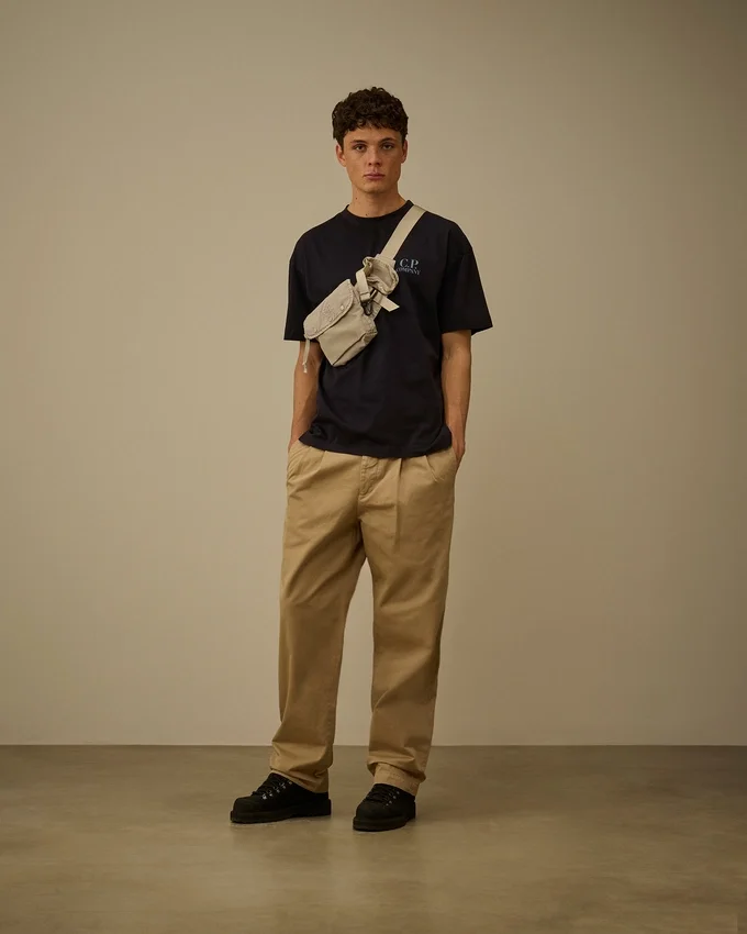 Chemise à manches courtes en jersey 30/1 avec imprimé graphique