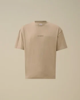 Chemise à manches courtes en jersey 30/1 avec logo