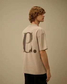 Chemise à manches courtes en jersey 30/1 avec logo