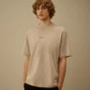 Chemise à manches courtes en jersey 30/1 avec logo