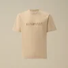 Chemise à manches courtes en jersey 30/1 avec logo sur la poitrine