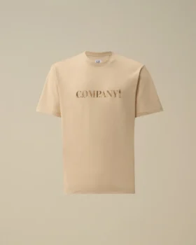 Chemise à manches courtes en jersey 30/1 avec logo sur la poitrine