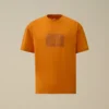 Chemise à manches courtes en jersey 30/1 avec étiquette logo