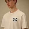 Chemise à manches courtes en jersey compact 20/1 avec logo
