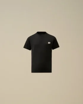 Chemise à manches courtes en jersey de coton 30/1 U16 avec écusson logo
